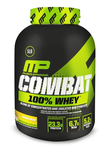 אבקת חלבון קומבט COMBAT בטעם בננה