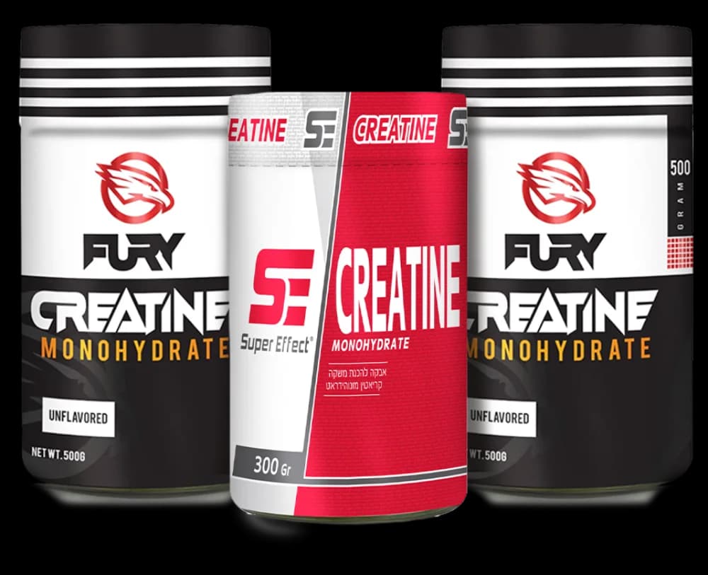 2 קריאטין FURY ללא טעם (500 ג')