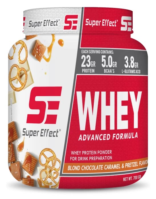 אבקת חלבון בלונדי קרמל ובייגלה - 700 גרם