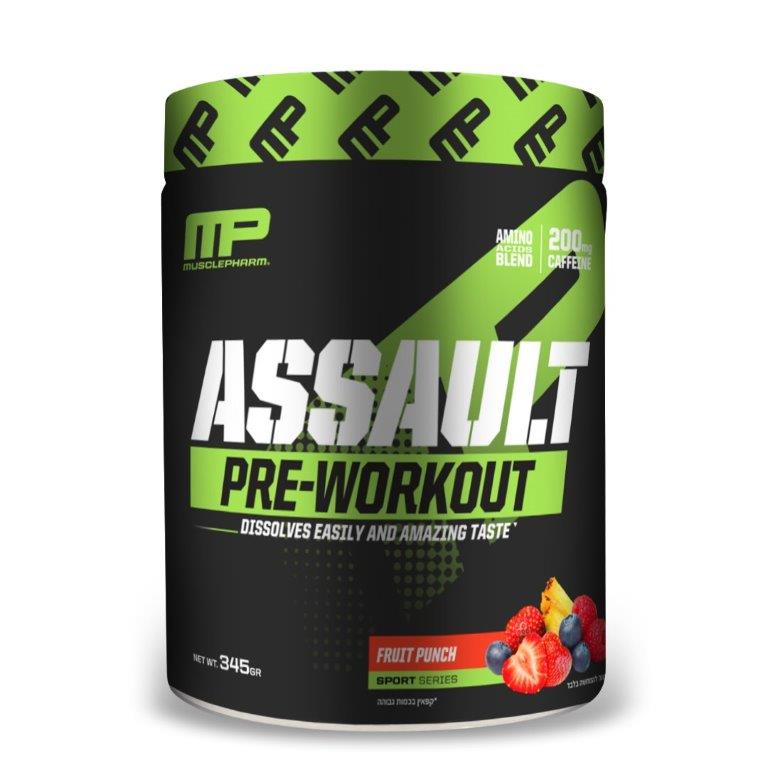 קדם אימון בטעם פונץ' פירות - MusclePharm Assault Pre Workout